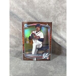 JHANCARLOS LARA 2025 BOWMAN CHROME PROSPECTS 1ST #BCP-126 ORANGE REPTILIAN /25